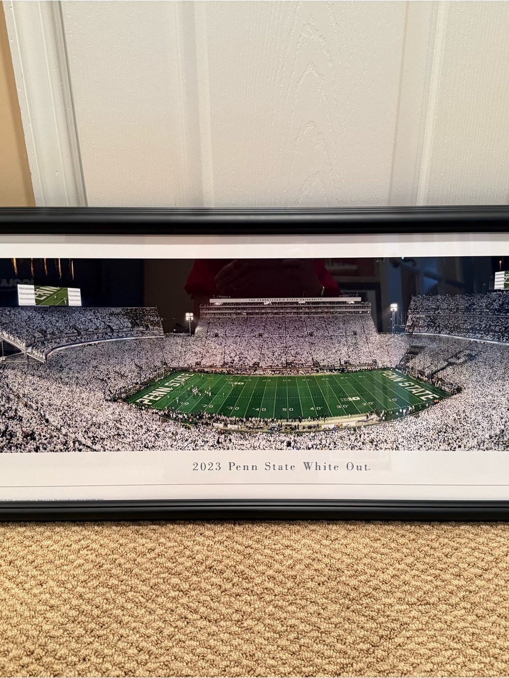 Not Rated Penn State White Out Stadium Panorama - Green, White, Black